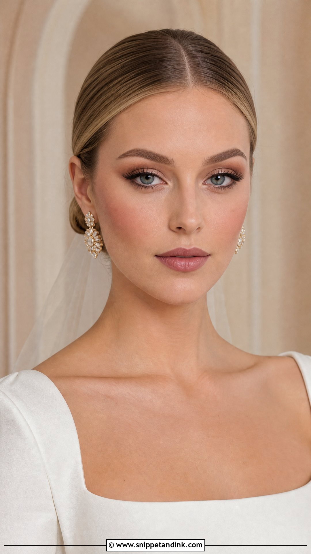 Matte Editorial Wedding Makeup - Snippet and Ink - 20 Editorial Wedding Makeup Ideas