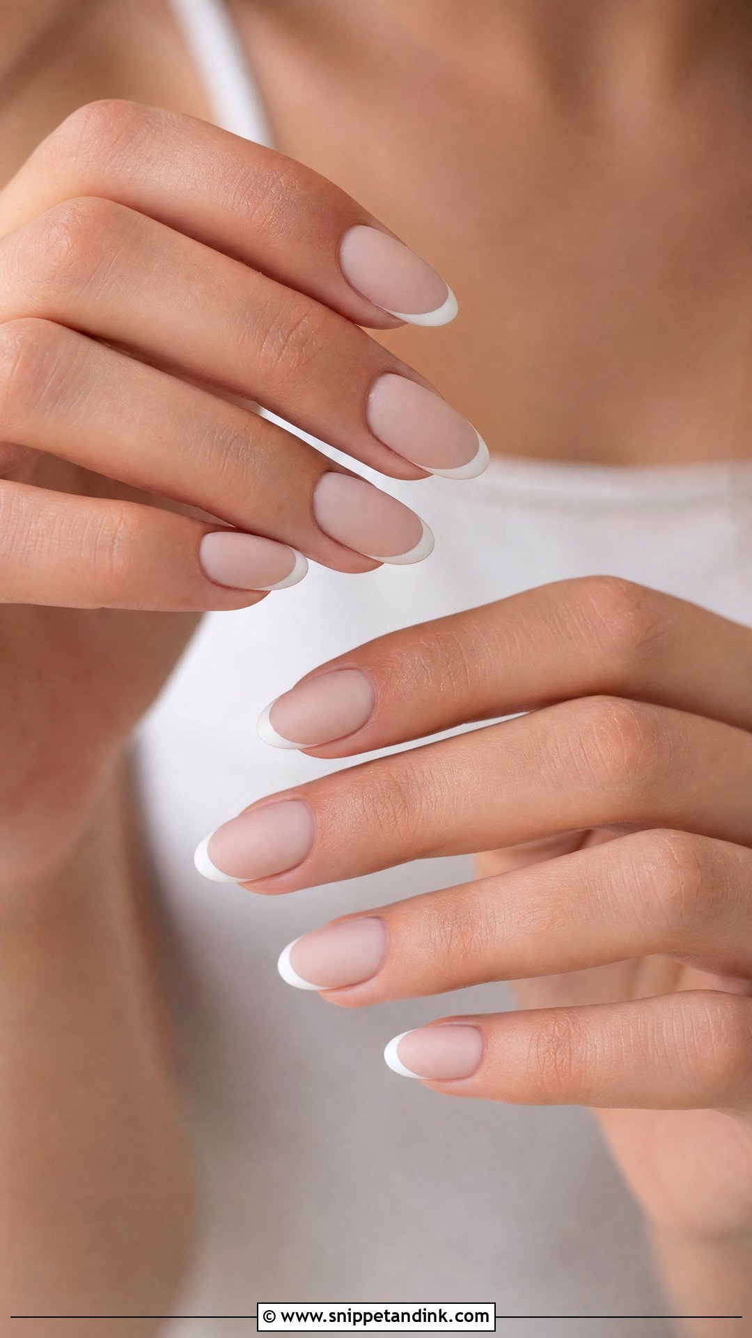 Matte French Bridal Manicure - Snippet and Ink - 25 Bridal French Manicure Ideas