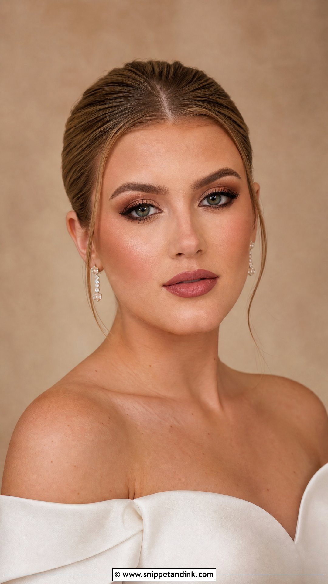 Matte Glam Bridal Makeup - Snippet and Ink - 20 Matte Bridal Makeup Ideas