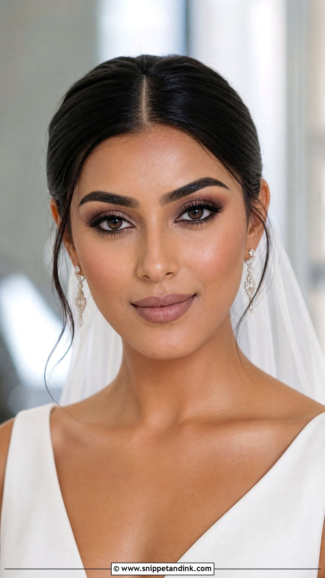 Matte Glam Bridal Makeup - Snippet and Ink - 20 Glam Bridal Makeup Looks