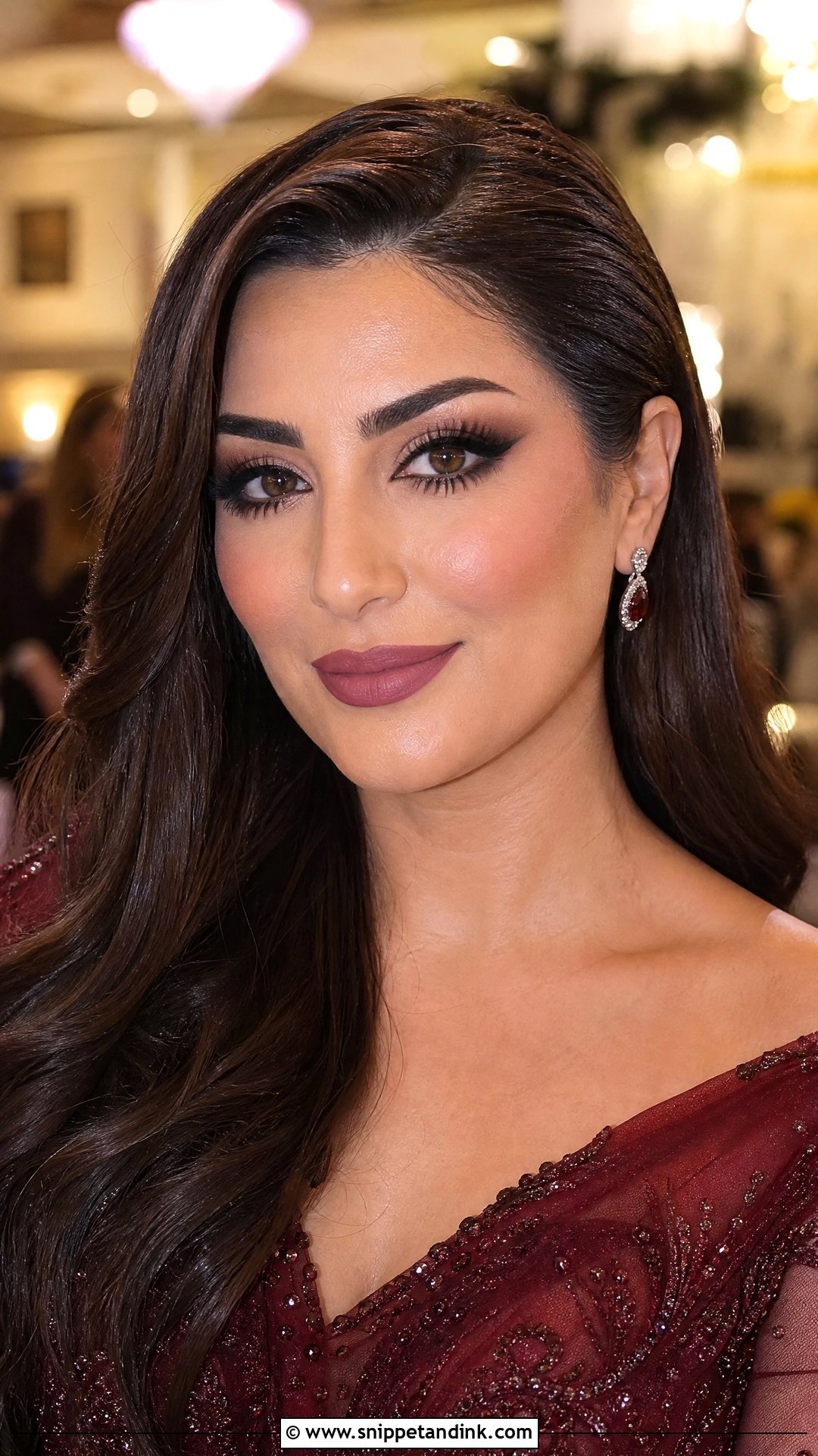 Matte Glam Night Wedding Makeup - Snippet and Ink - 20 Night Wedding Makeup Ideas