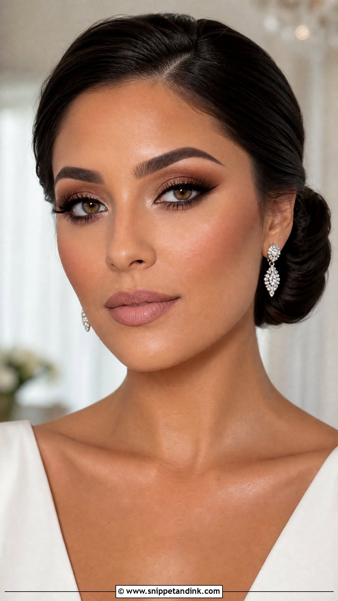 Matte Glam Wedding Makeup For Hazel Eyes - Snippet and Ink - 20 Full Glam Wedding Makeup for Hazel Eyes