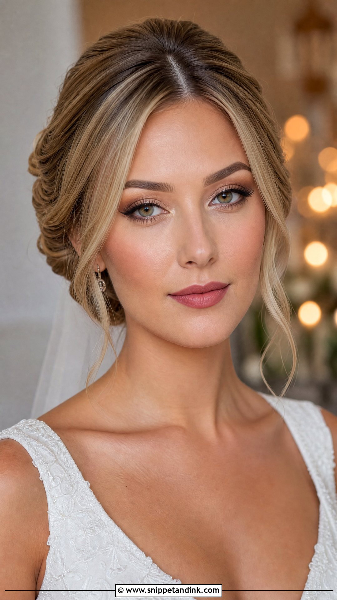 Matte Gold Wedding Makeup - Snippet and Ink - 20 Golden Wedding Makeup Ideas