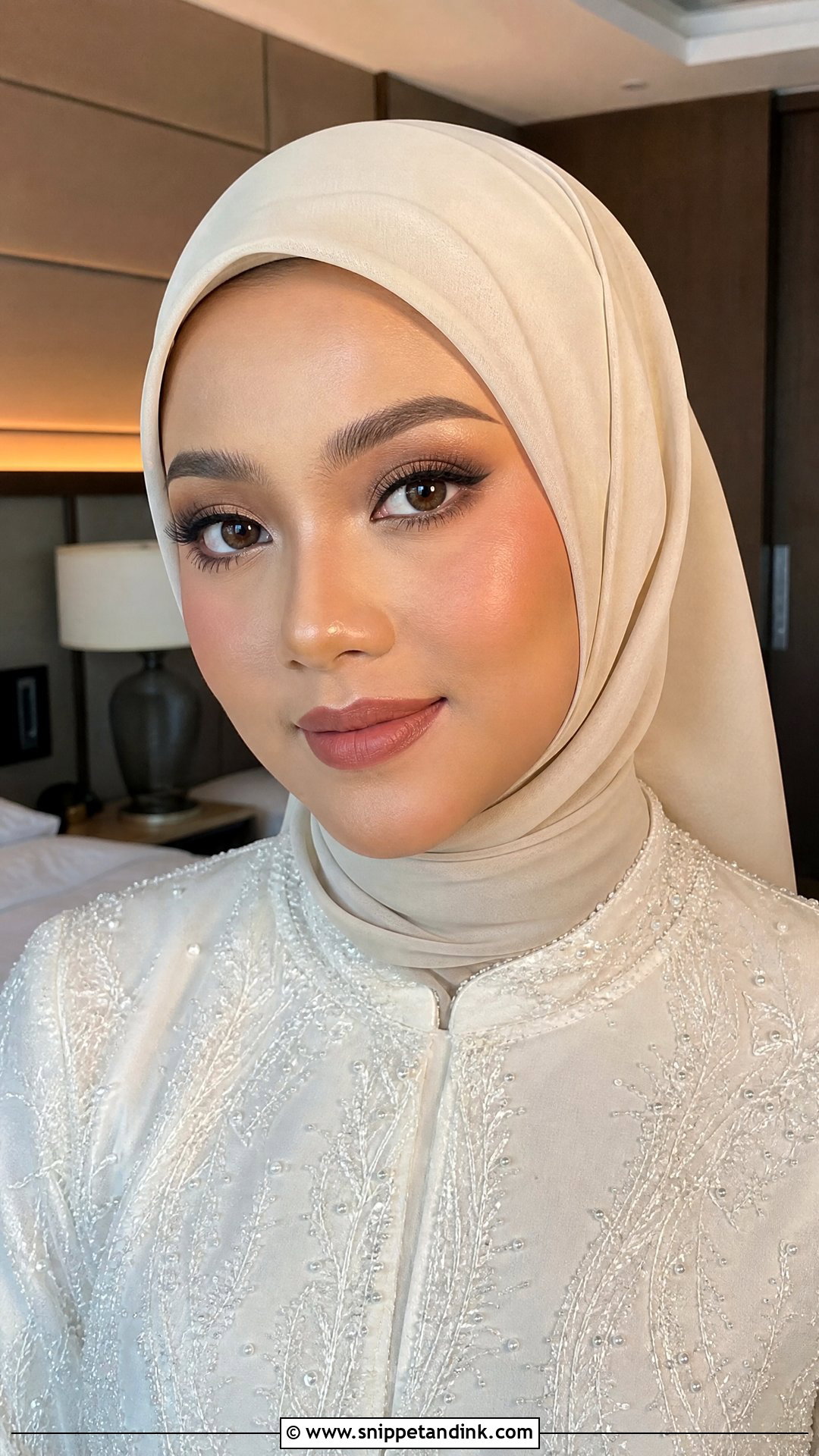Matte Hijab Bridal Makeup - Snippet and Ink - 25 Wedding Makeup Hijab Ideas