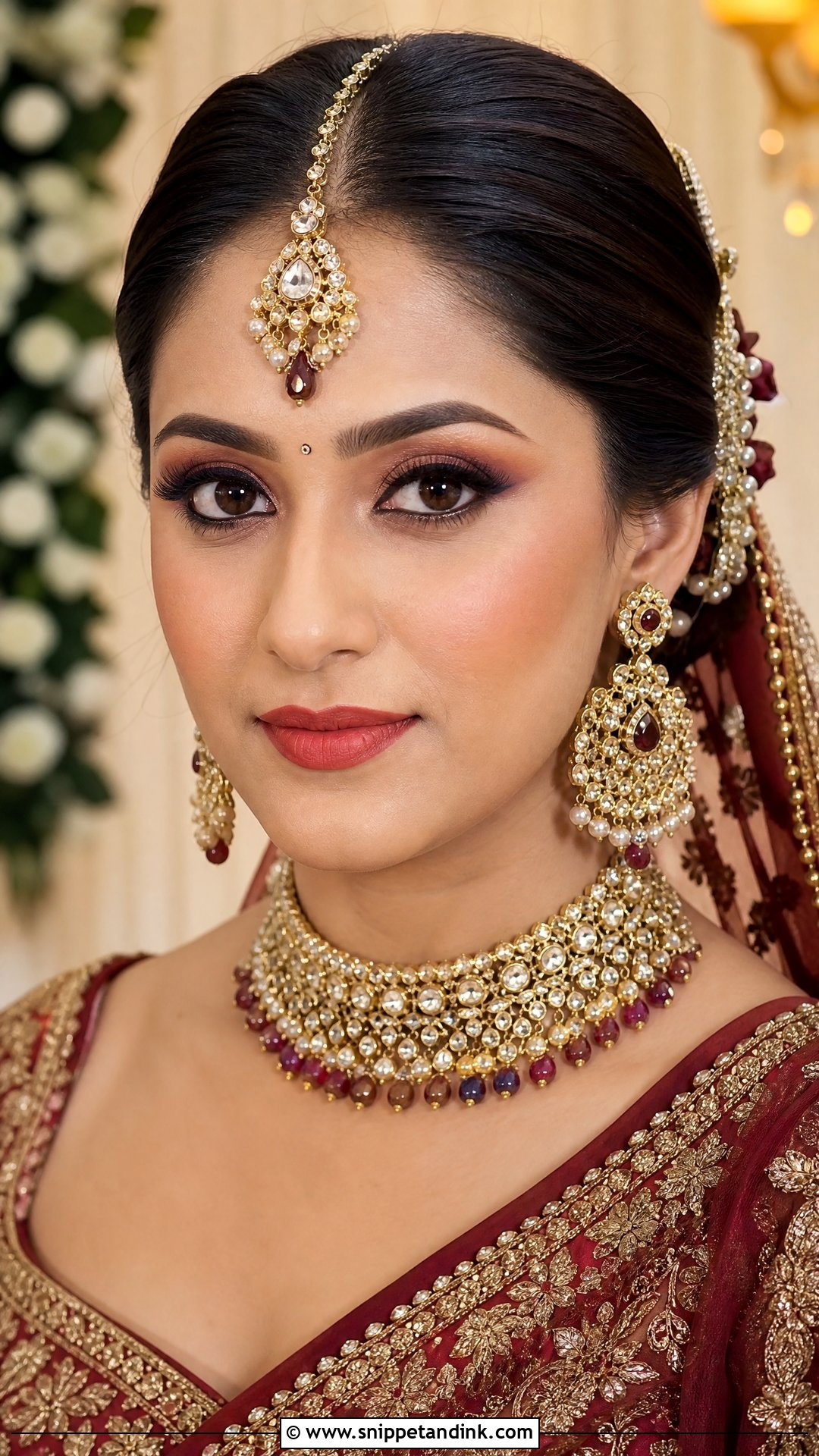 Matte Hindu Wedding Makeup - Snippet and Ink - 20 Hindu Wedding Makeup Ideas