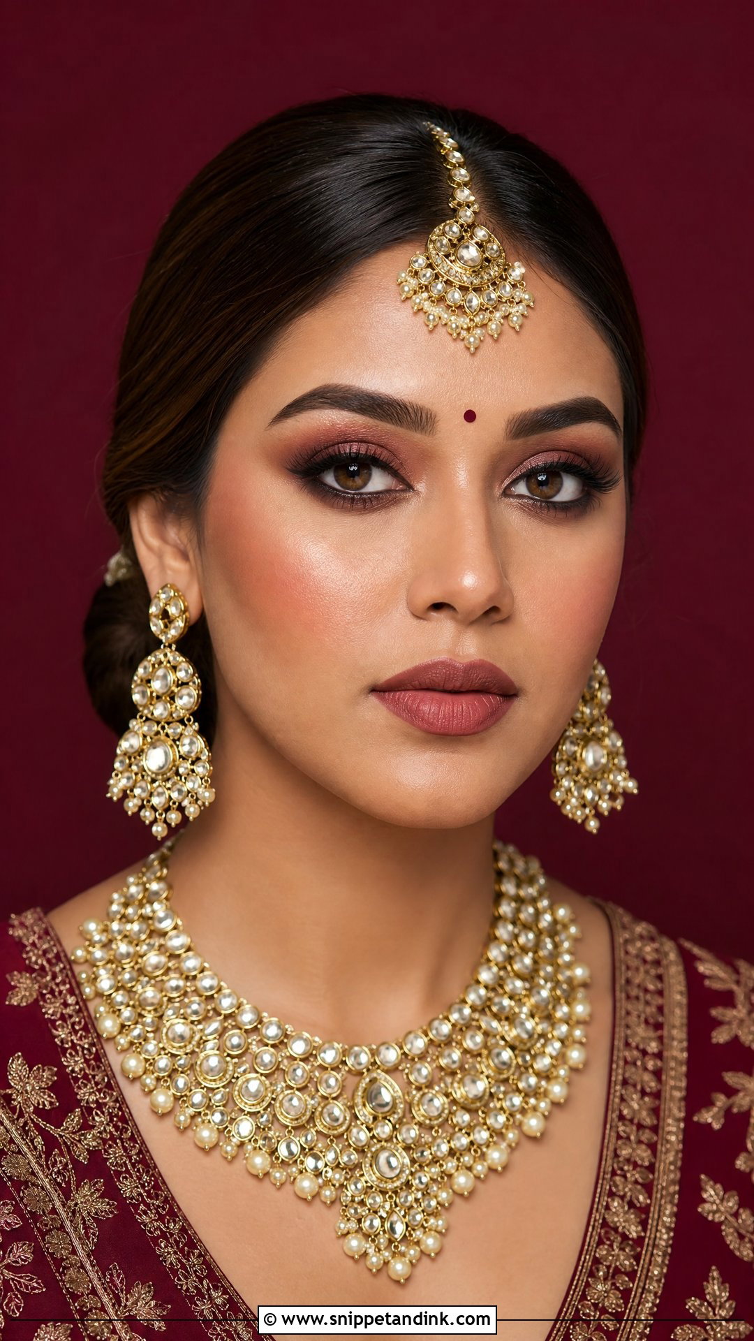 Matte Indian Bridal Eye Makeup - Snippet and Ink - 25 Indian Bridal Eye Makeup Ideas