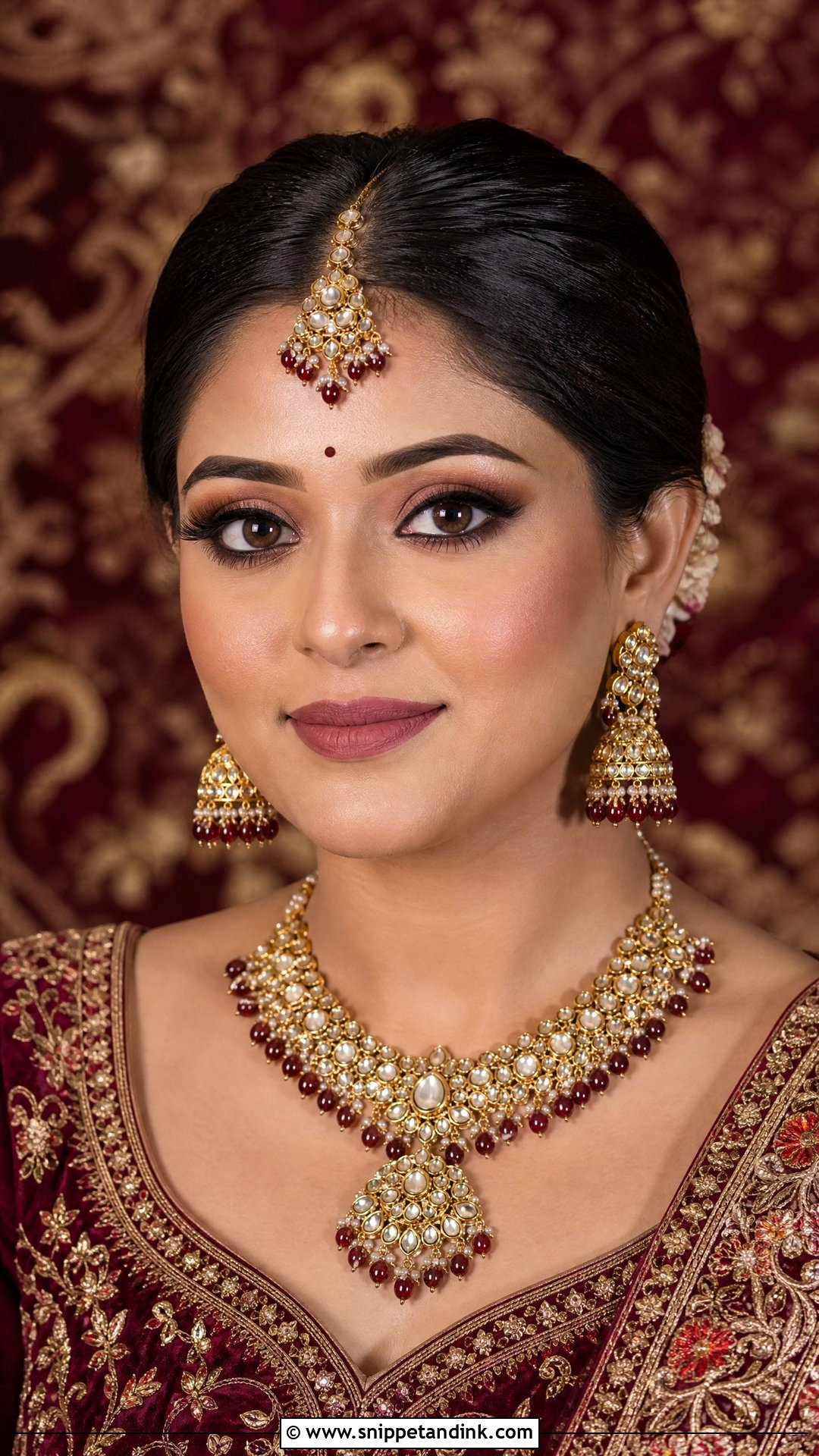 Matte Indian Bridal Makeup - Snippet and Ink - 25 Indian Wedding Bridal Makeup Ideas