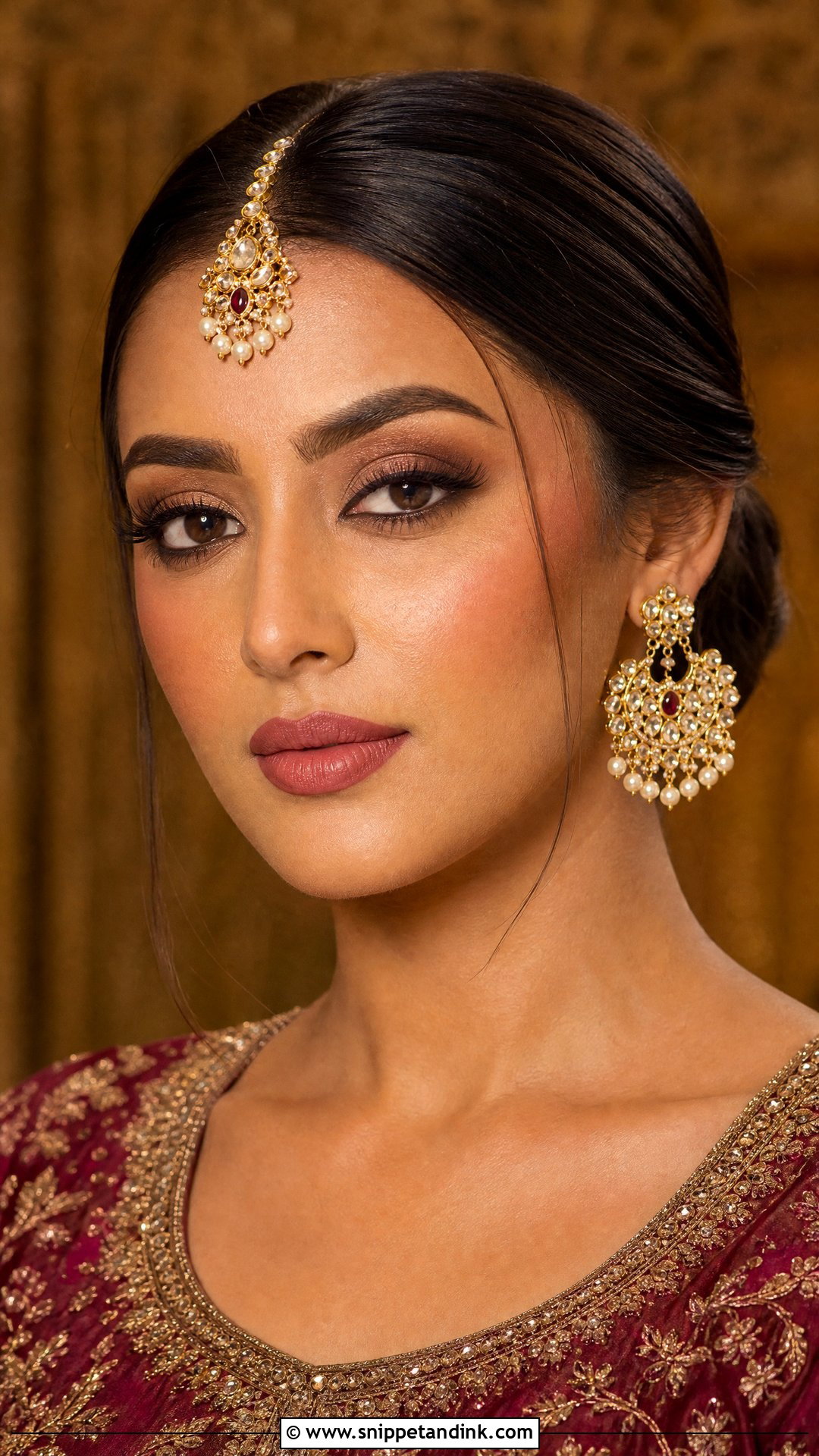 Matte Indian Bridal Makeup - Snippet and Ink - 25 Latest Indian Bridal Makeup Ideas