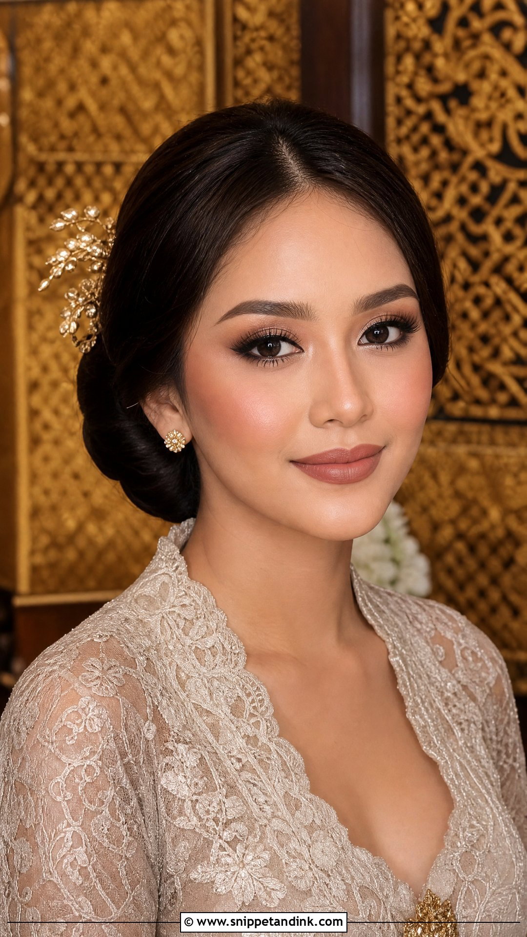 Matte Indonesian Bridal Makeup - Snippet and Ink - 20 Indonesia Wedding Makeup Ideas