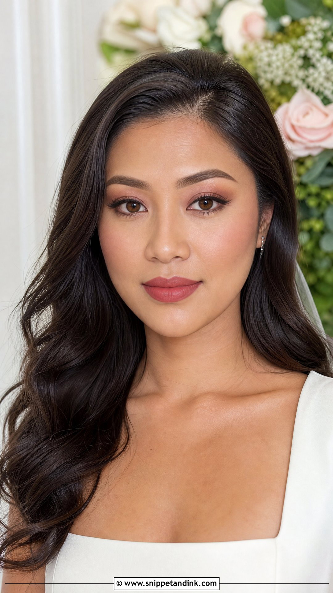 Matte Monochrome Wedding Makeup - Snippet and Ink - 20 Matte Wedding Makeup Ideas