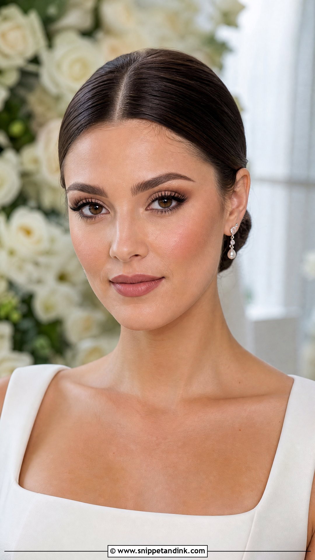 Matte Natural Bridal Makeup For Brown Eyes - Snippet and Ink - 25 Natural Bridal Makeup for Brown Eyes Brunettes