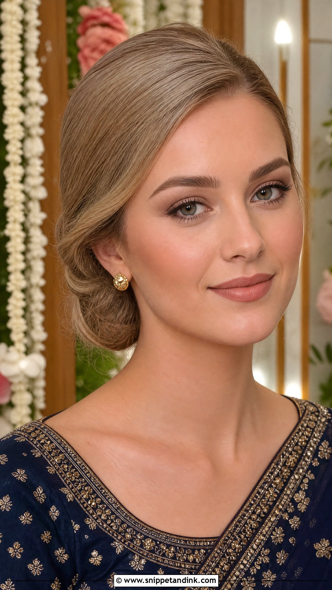 Matte Natural Indian Wedding Makeup - Snippet and Ink - 20 Natural Indian Wedding Makeup Ideas