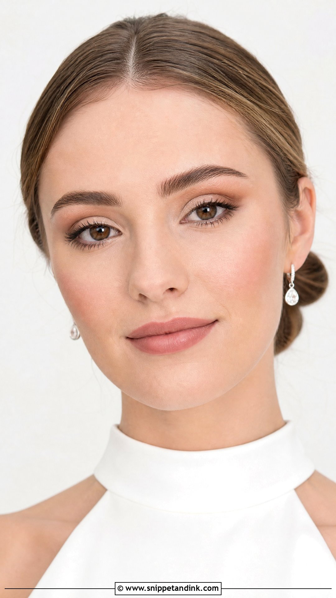 Matte Natural Wedding Makeup For Brown Eyes - Snippet and Ink - 25 Natural Wedding Make Up for Brown Eyes
