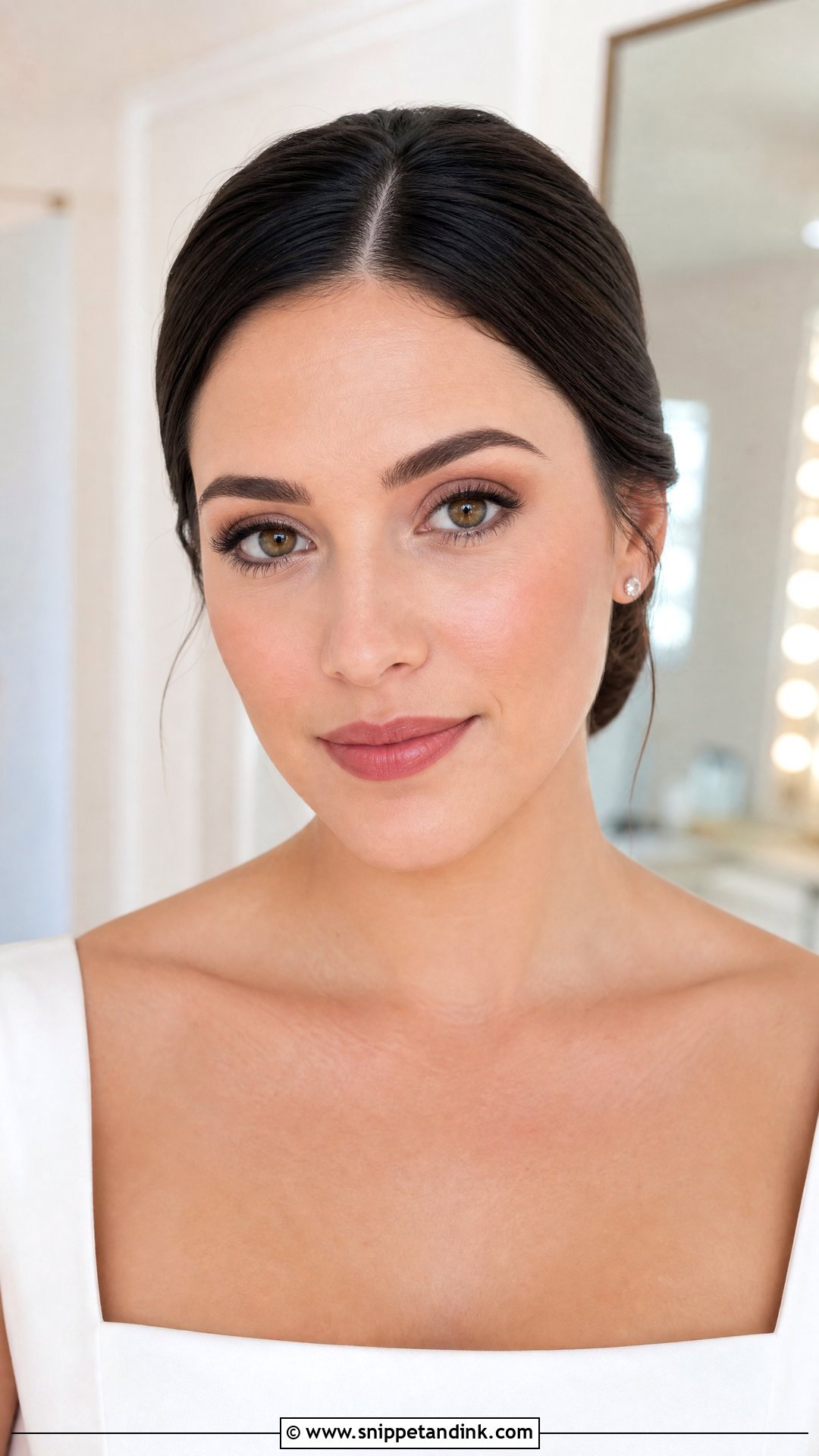 Matte Natural Wedding Makeup For Brown Eyes - Snippet and Ink - 20 Natural Wedding Makeup for Brown Eyes and Brunettes Dark Hair