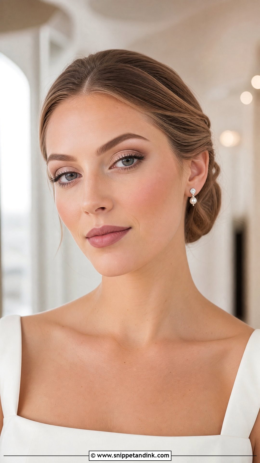 Matte Neutral Bridal Eyeshadow - Snippet and Ink - 20 Bridal Eyeshadow Makeup Ideas