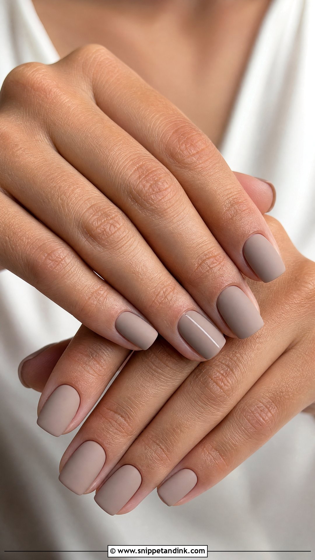 Matte Neutral Nails - Snippet and Ink - 20 Neutral Wedding Guest Nails