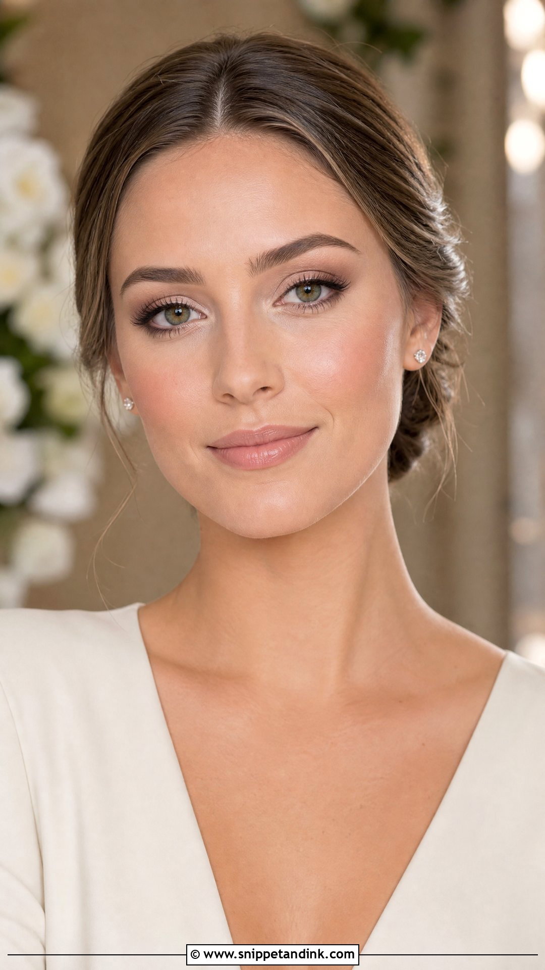 Matte Neutral Wedding Eye Makeup - Snippet and Ink - 20 Eye Makeup for Wedding Ideas