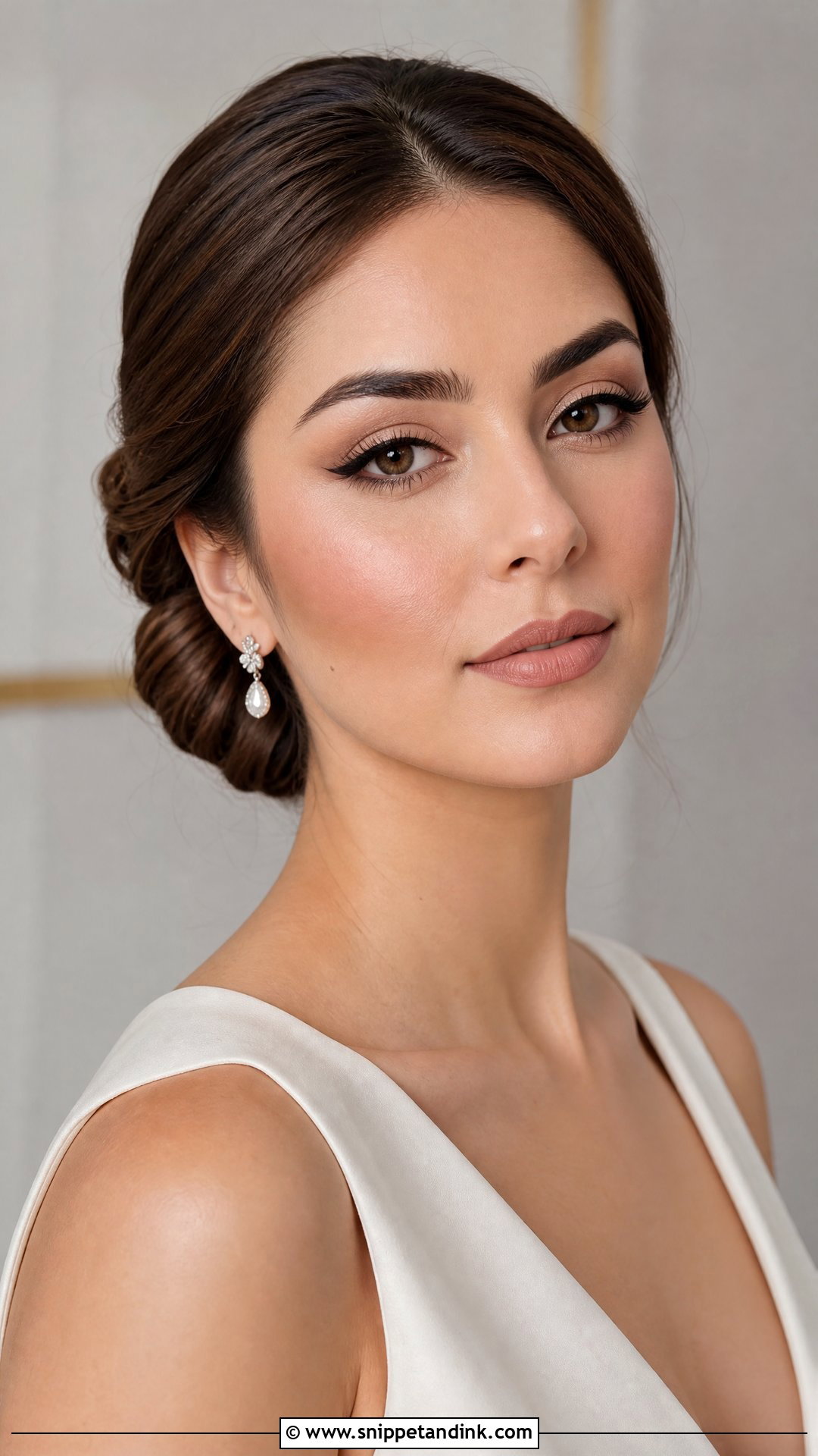 Matte Neutral Wedding Makeup For Brown Eyes - Snippet and Ink - 35 Wedding Makeup for Brown Eyes