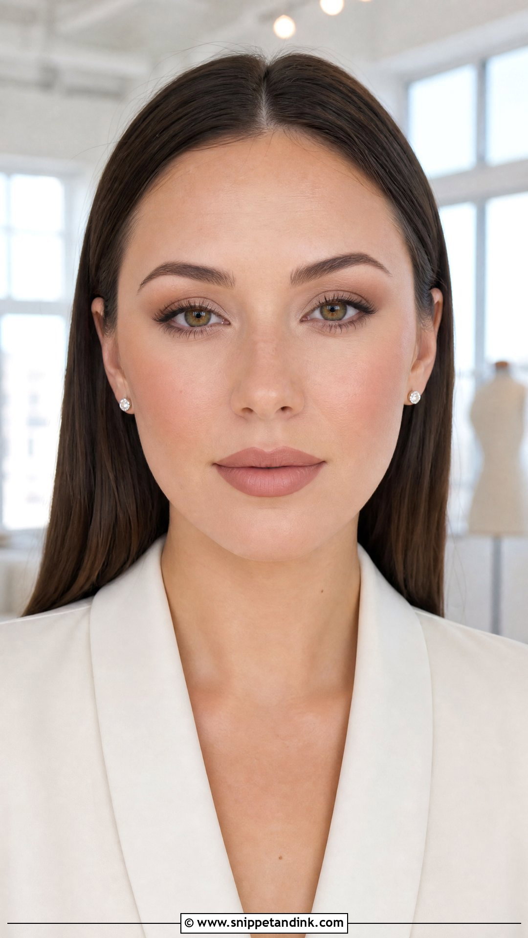 Matte Neutral Wedding Makeup for Hazel Eyes - Snippet and Ink - 20 Wedding Makeup for Hazel Eyes and Brown Hair