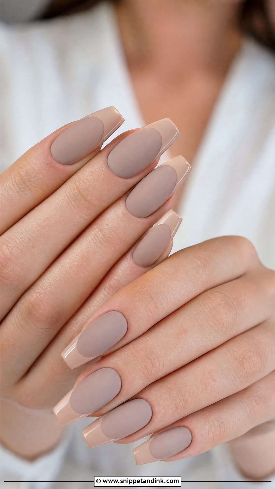 Matte Neutral Wedding Nails - Snippet and Ink - 25 Neutral Wedding Nails