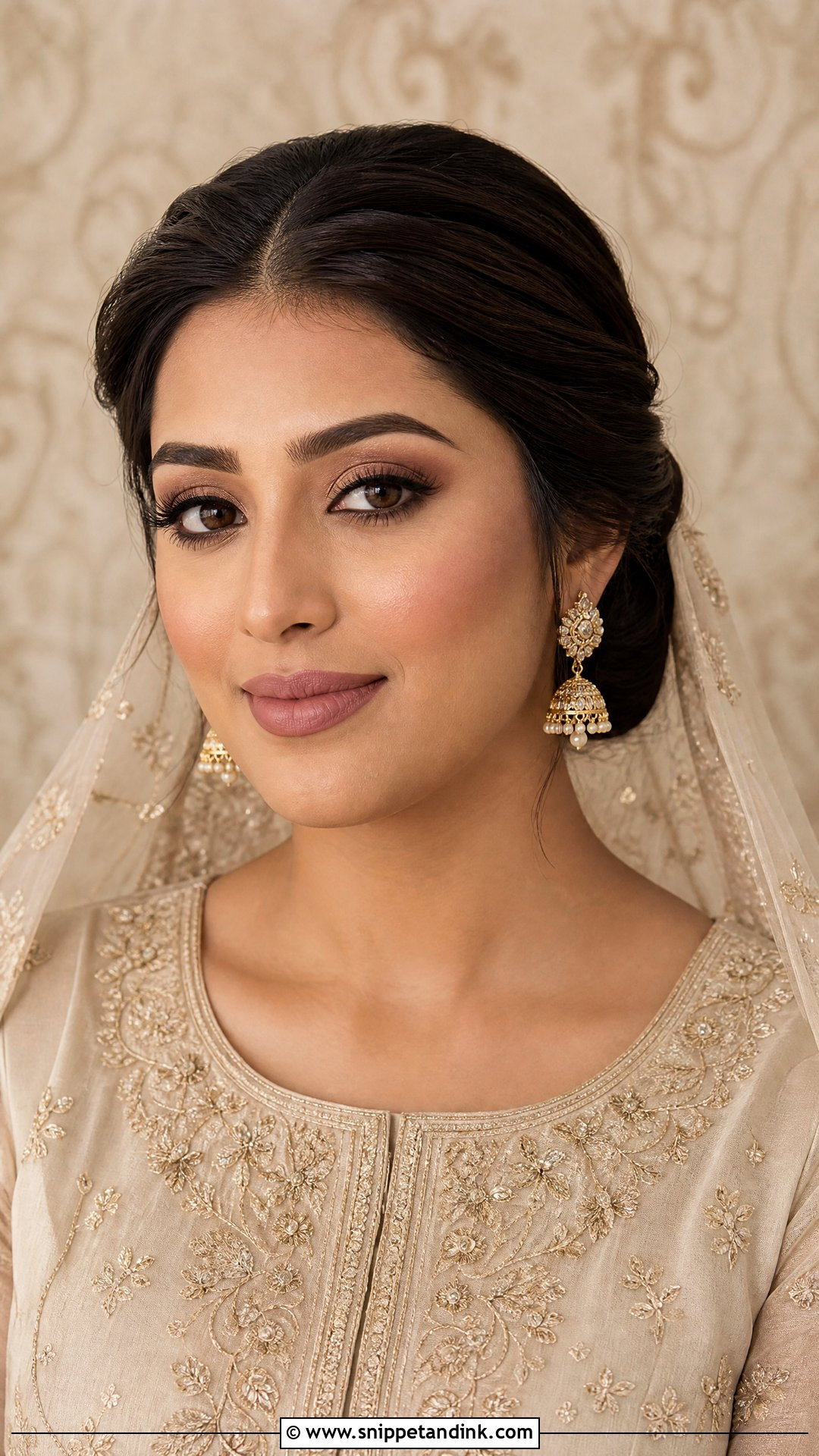 Matte Nikkah Bridal Makeup - Snippet and Ink - 20 Nikkah Bridal Makeup Looks