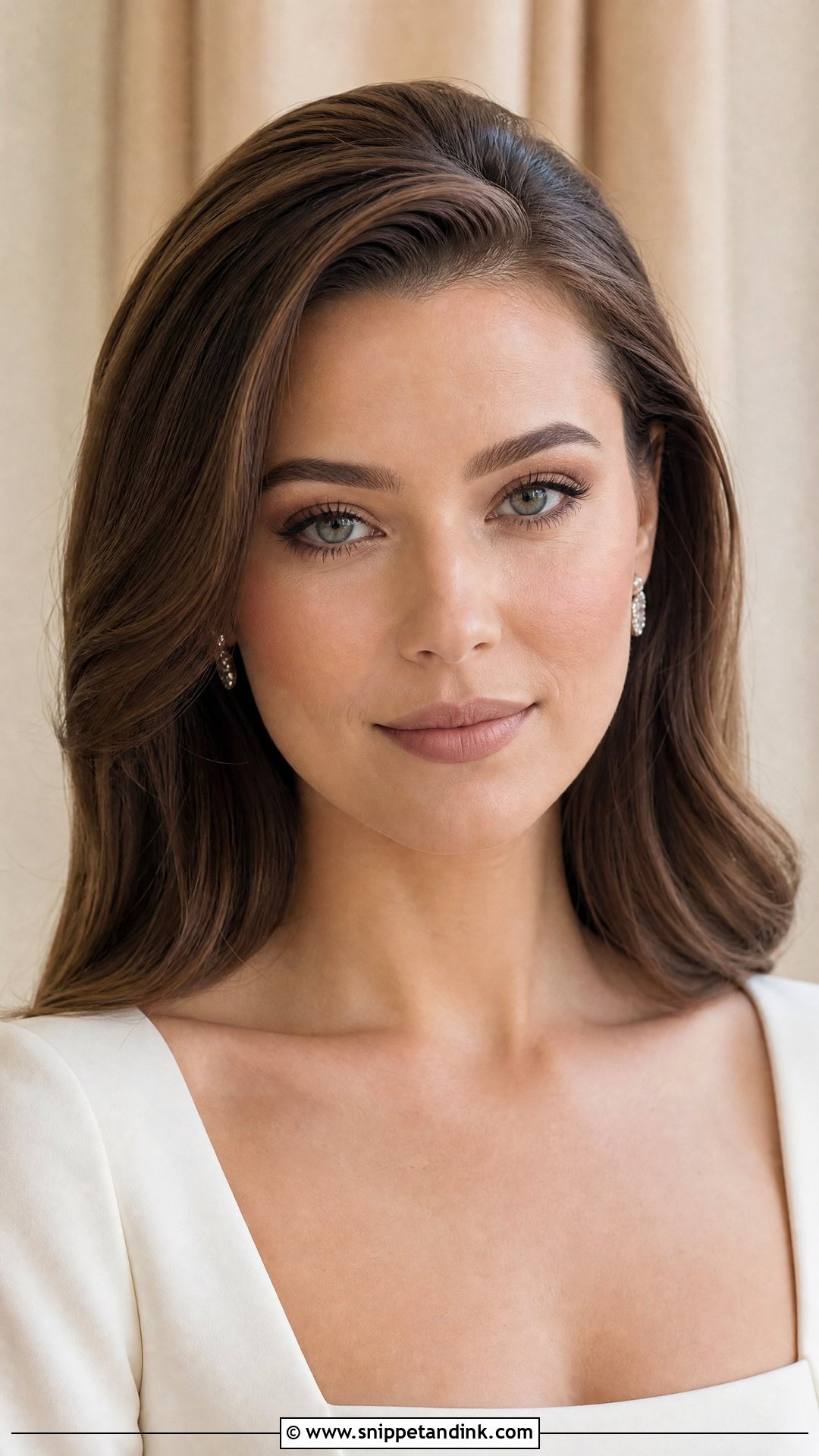 Matte No Makeup Bridal Look - Snippet and Ink - 25 No Makeup Bridal Look Ideas