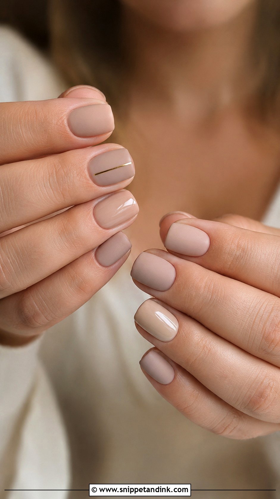 Matte Nude Anniversary Nails - Snippet and Ink - 20 Wedding Anniversary Nails Ideas