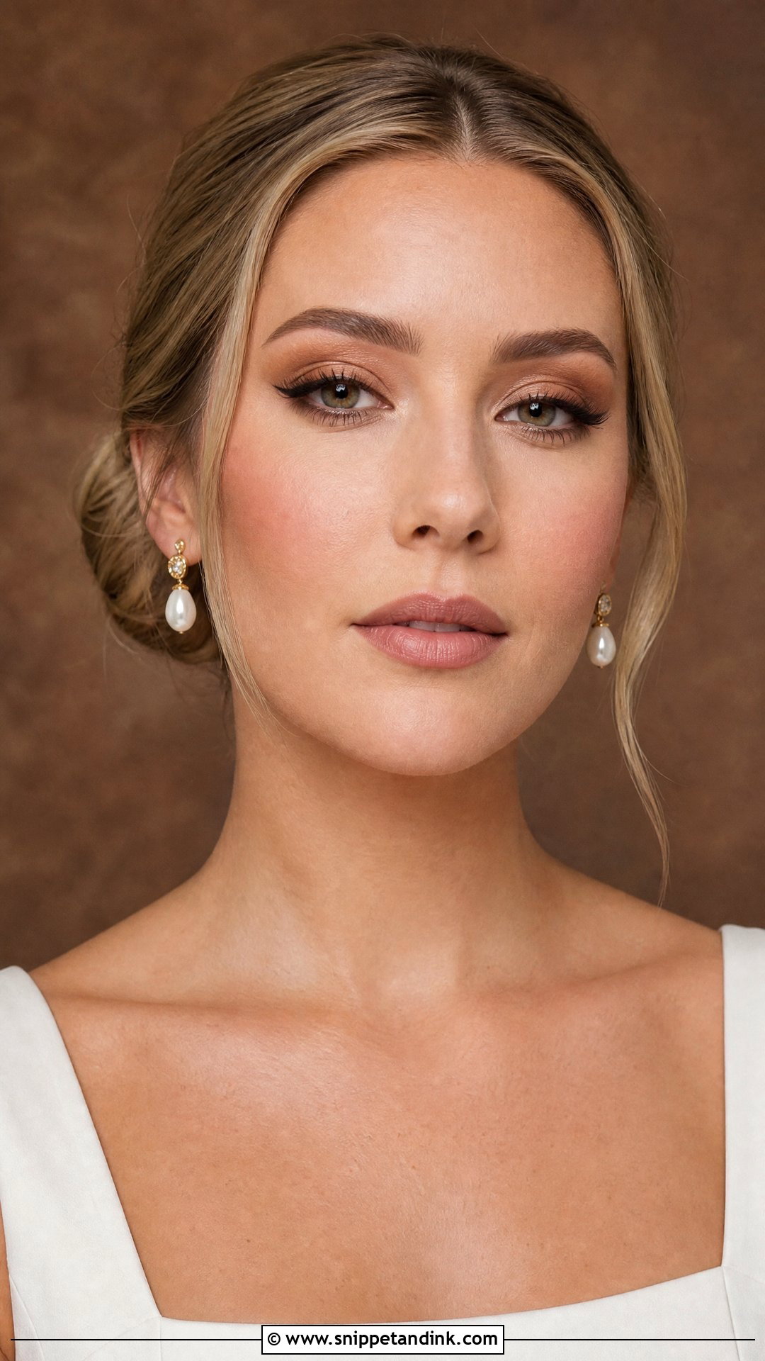 Matte Nude Bridal Makeup - Snippet and Ink - 20 Nude Makeup Bridal Look Ideas