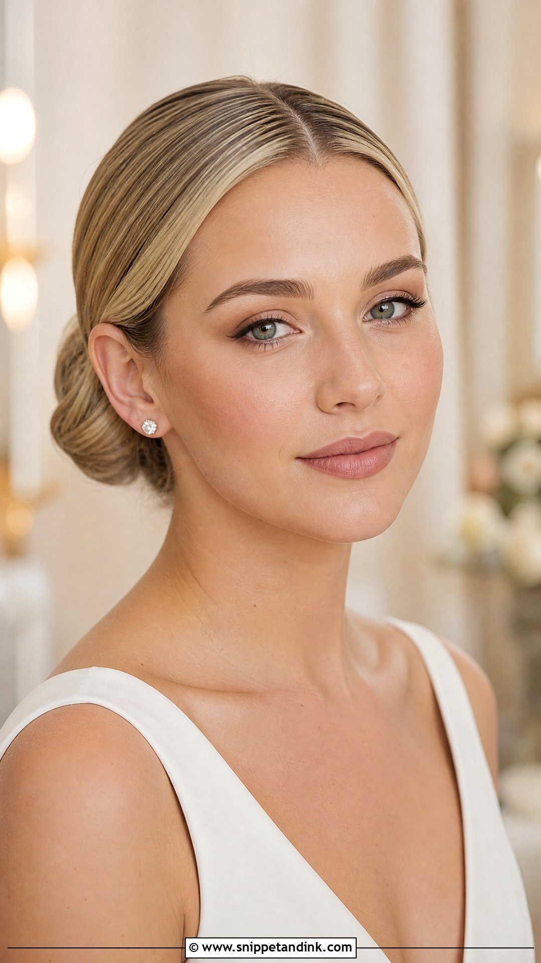 Matte Nude Bridal Makeup For Brown Eyes - Snippet and Ink - 20 Soft Bridal Makeup for Brown Eyes