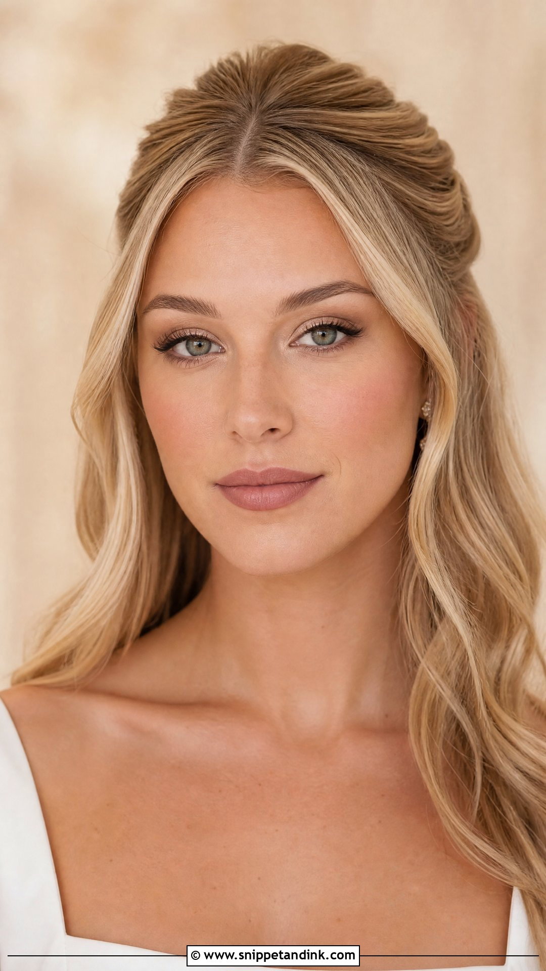 Matte Nude Bridal Makeup - Snippet and Ink - 20 Matte Bridal Makeup Ideas