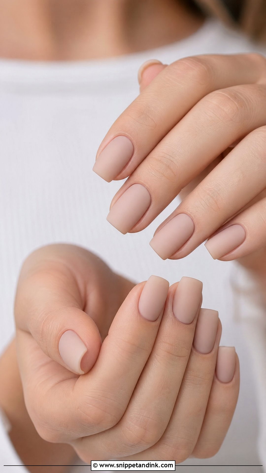 Matte Nude Bridal Nails - Snippet and Ink - 25 Bridal Nail Art Designs
