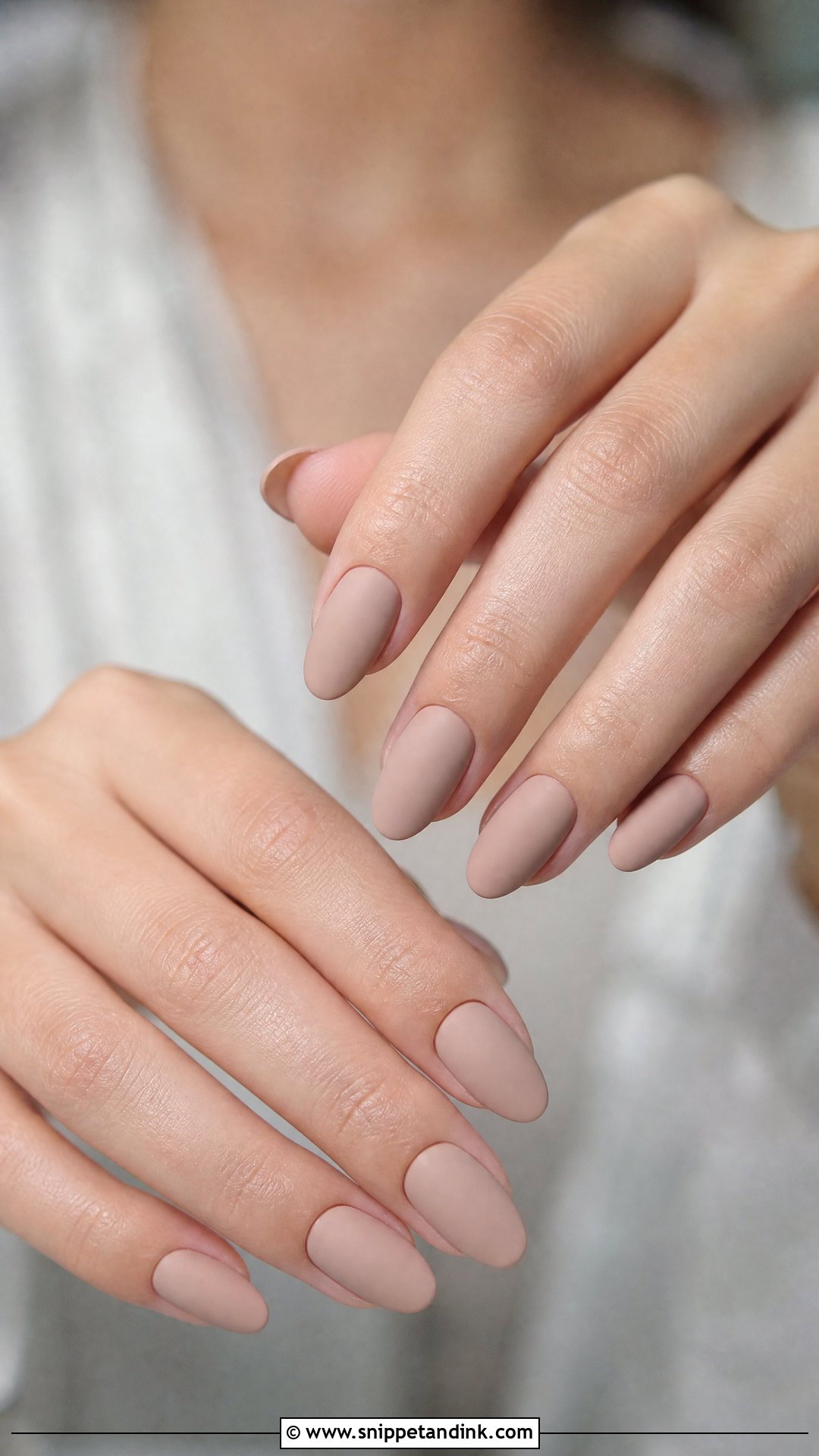 Matte Nude Bridal Nails - Snippet and Ink - 25 Simple Bridal Wedding Nails for Bride