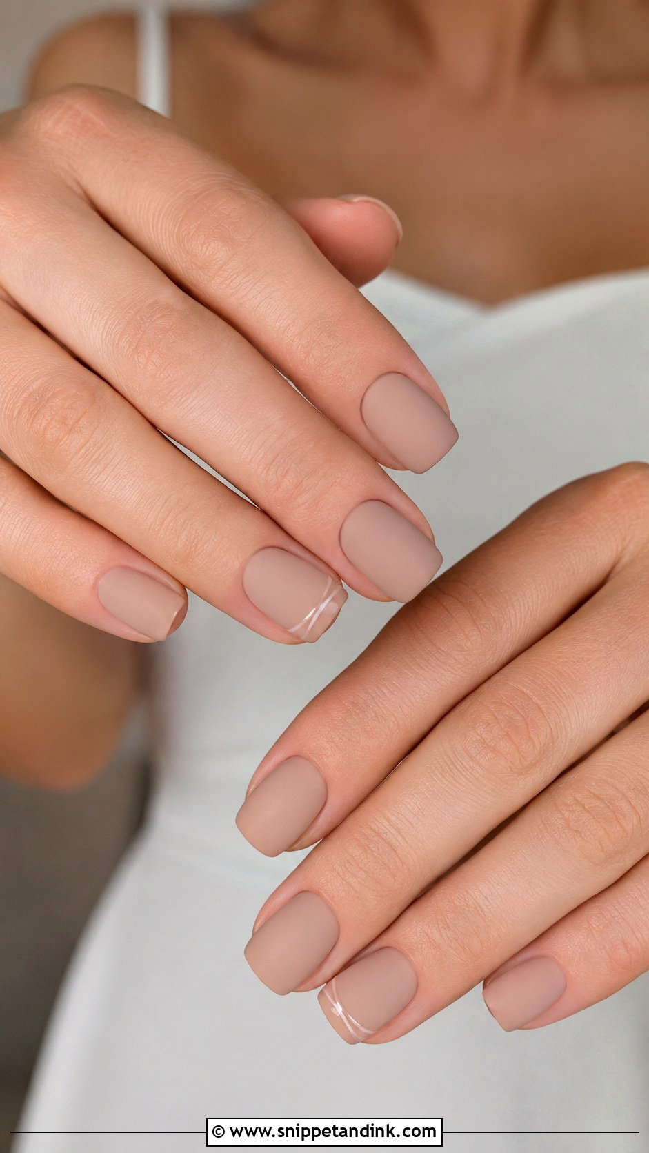 Matte Nude Bridal Nails - Snippet and Ink - 30 Bridal Nail Art Designs Wedding Day