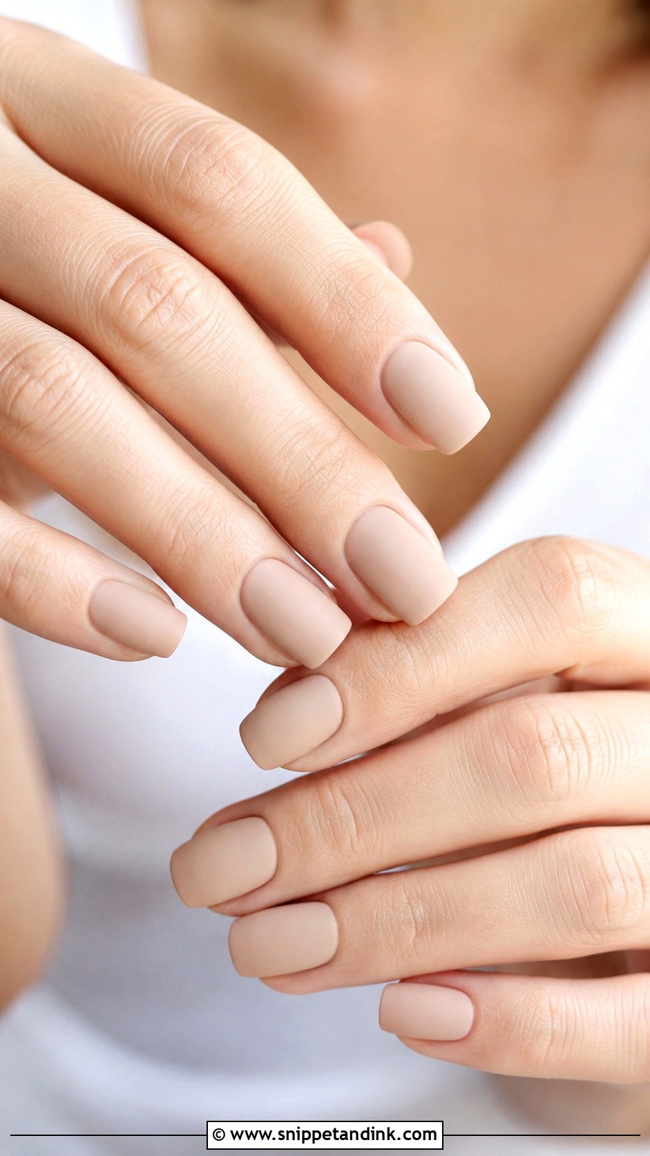 Matte Nude Bridal Nails - Snippet and Ink - 30 Elegant Bridal Nails Wedding