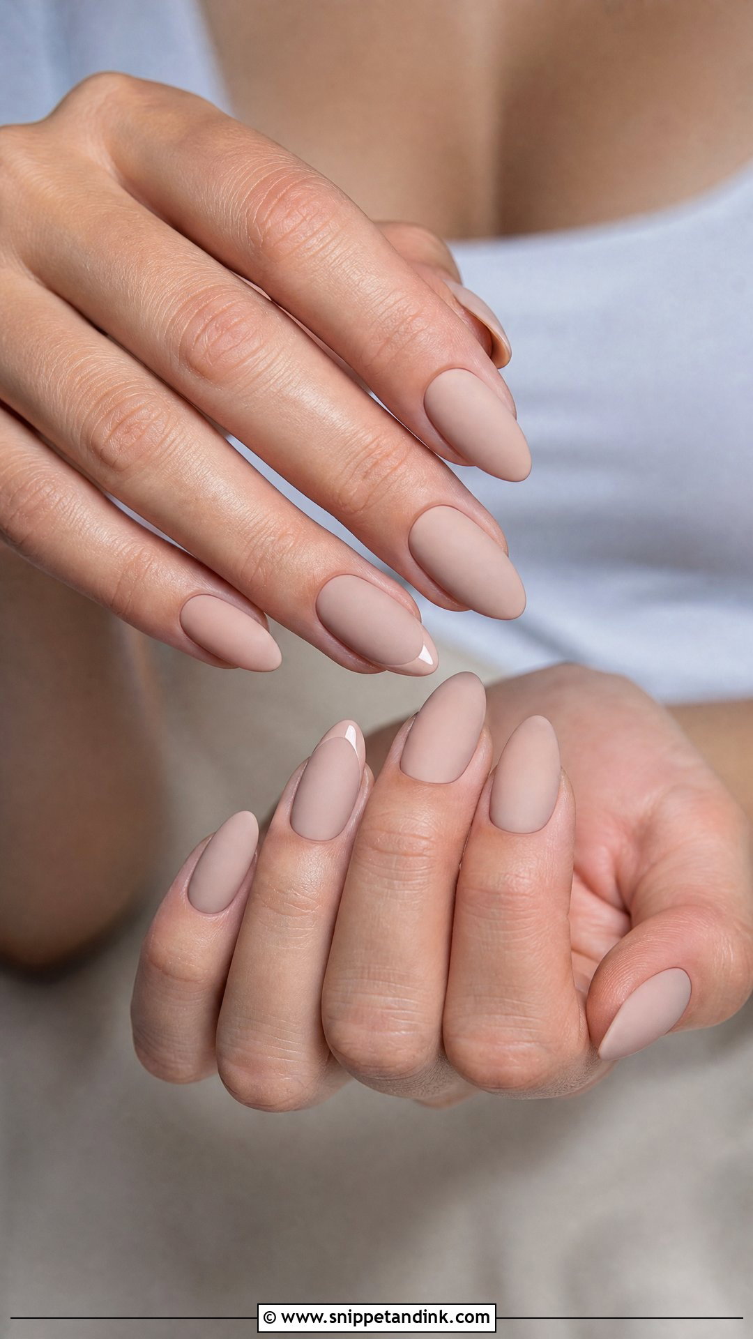 Matte Nude Bridal Nails - Snippet and Ink - 35 Bridal Nails Designs