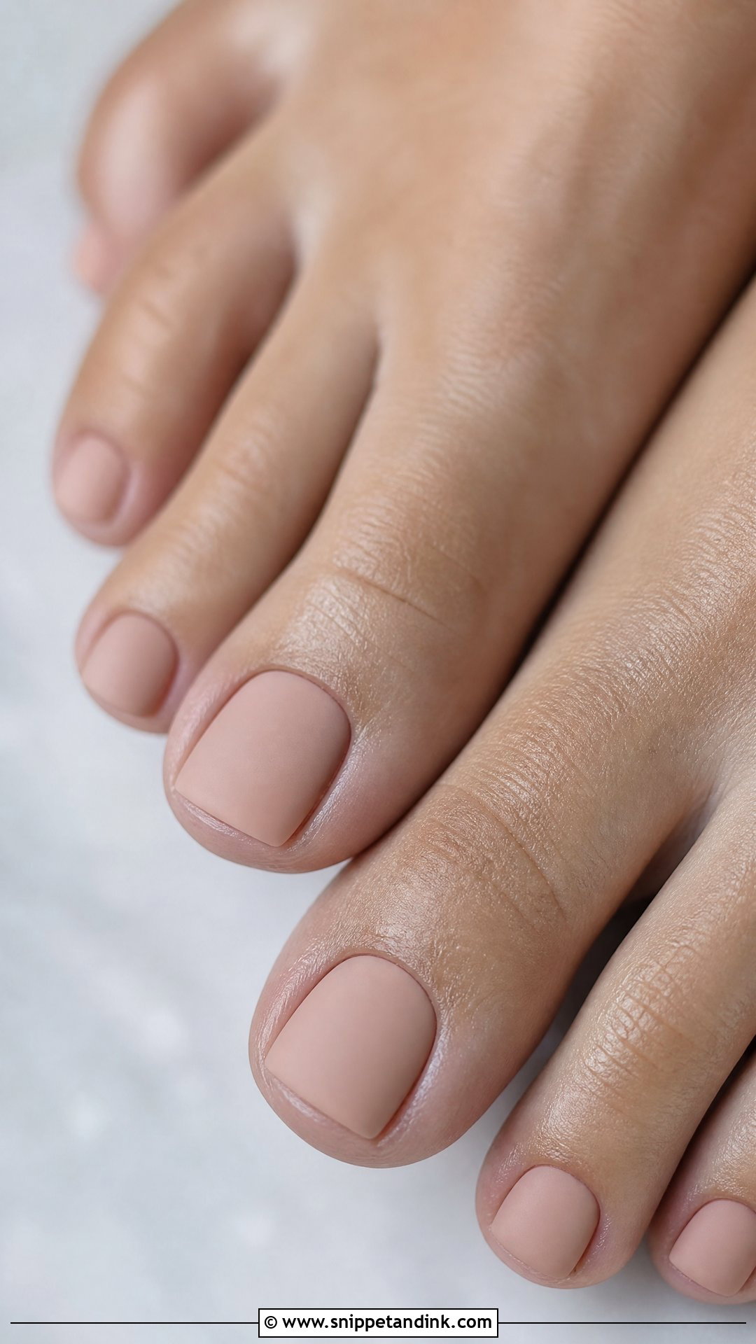 Matte Nude Bridal Toe Nails - Snippet and Ink - 25 Bridal Toes Nails Brides