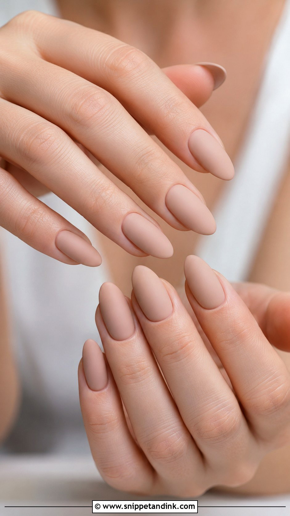 Matte Nude Bridesmaid Nails - Snippet and Ink - 30 Bridesmaid Nail Ideas