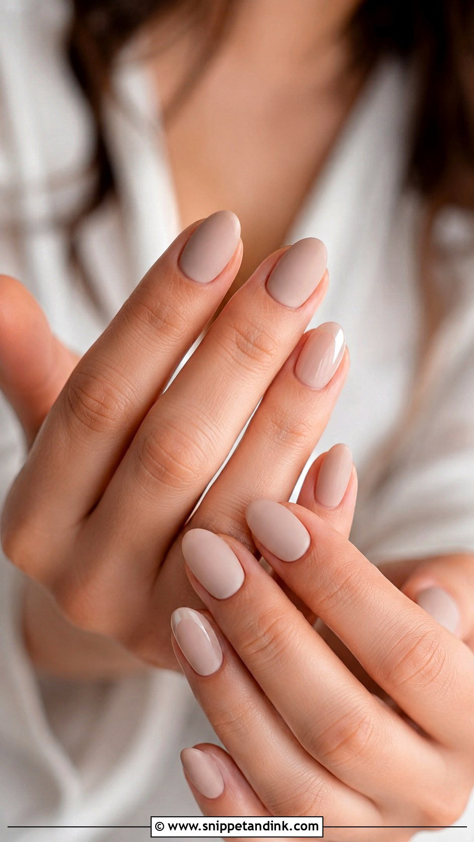 Matte Nude Bridesmaid Nails - Snippet and Ink - 30 Classy Bridesmaid Nails