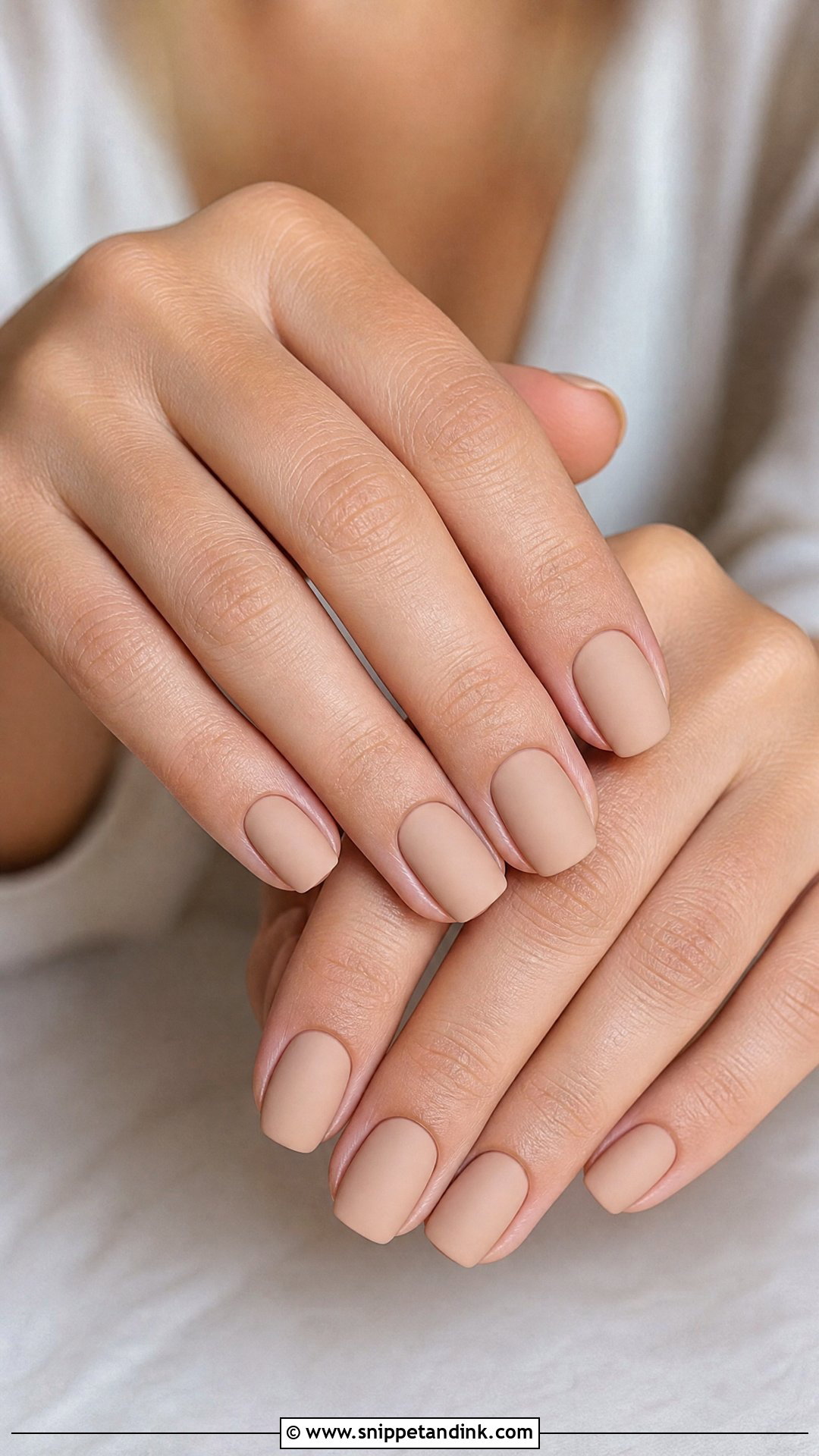Matte Nude Bridesmaid Nails - Snippet and Ink - 25 Bridesmaid Wedding Nails Design