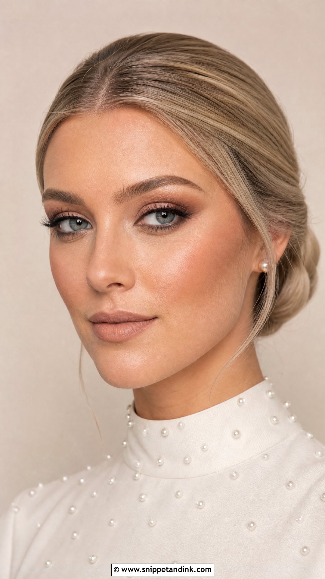 Matte Nude Edgy Bridal Makeup - Snippet and Ink - 20 Edgy Bridal Makeup Ideas