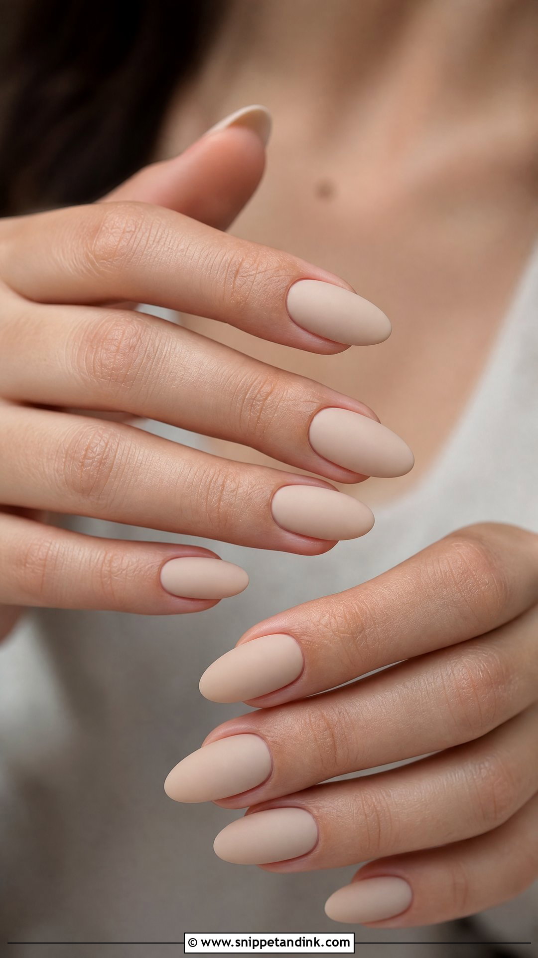 Matte Nude Engagement Bride Nails - Snippet and Ink - 20 Nails for Engagement Bride