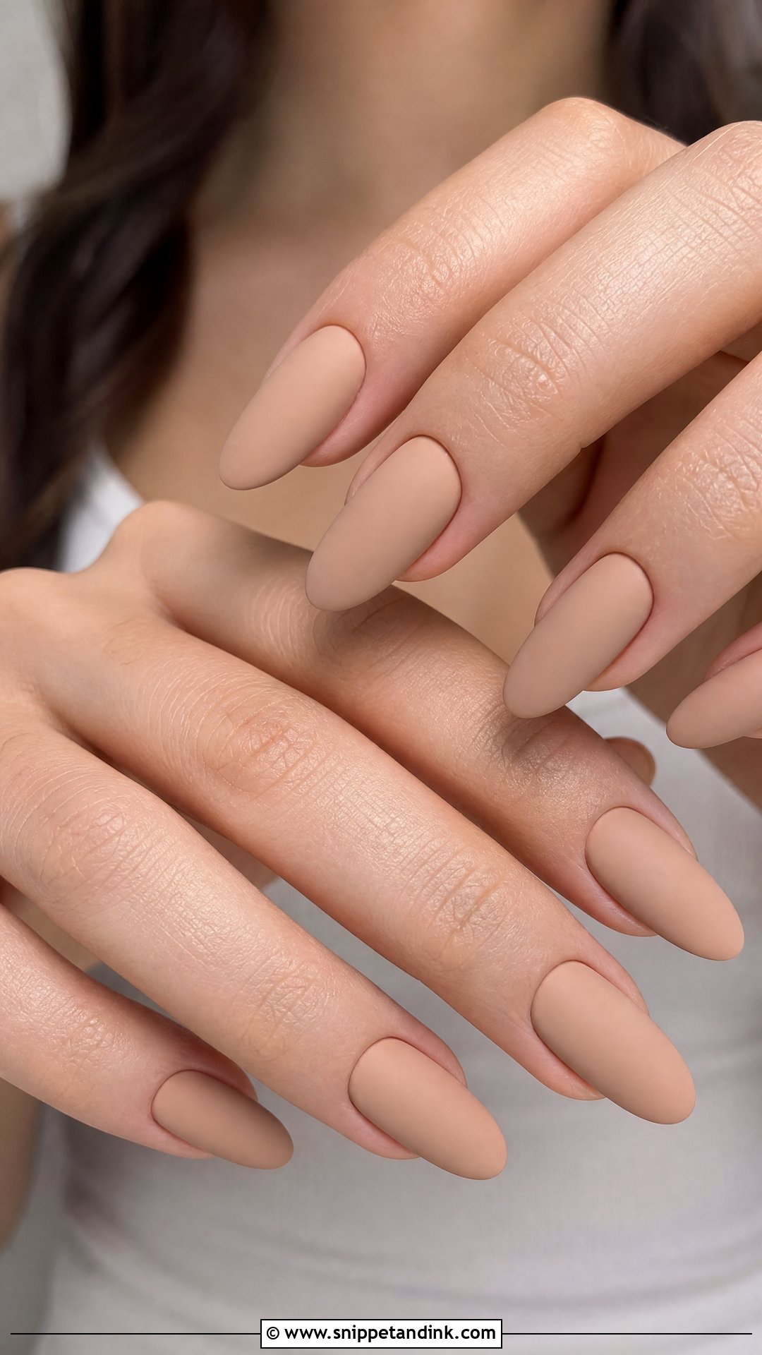 Matte Nude Engagement Nails - Snippet and Ink - 35 Engagement Nails