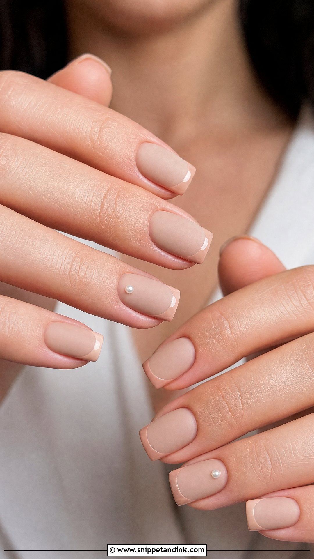 Matte Nude Engagement Nails - Snippet and Ink - 25 Nail Art for Engagement Brides Ideas