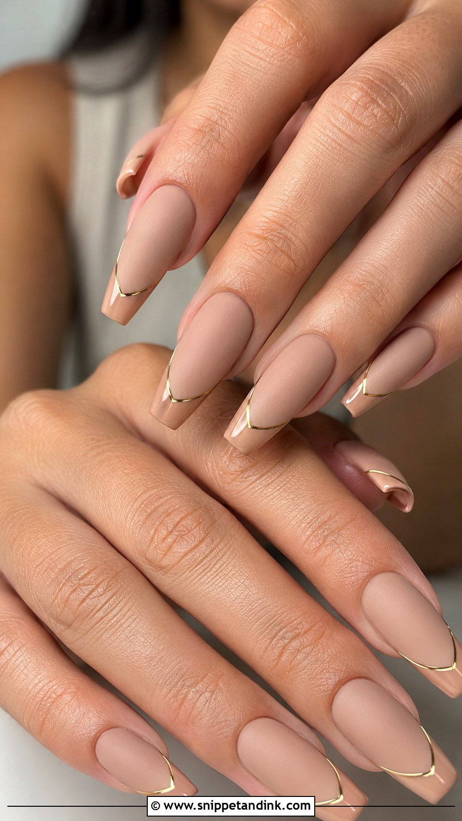 Matte Nude Fall Wedding Nails - Snippet and Ink - 30 Fall Wedding Nails