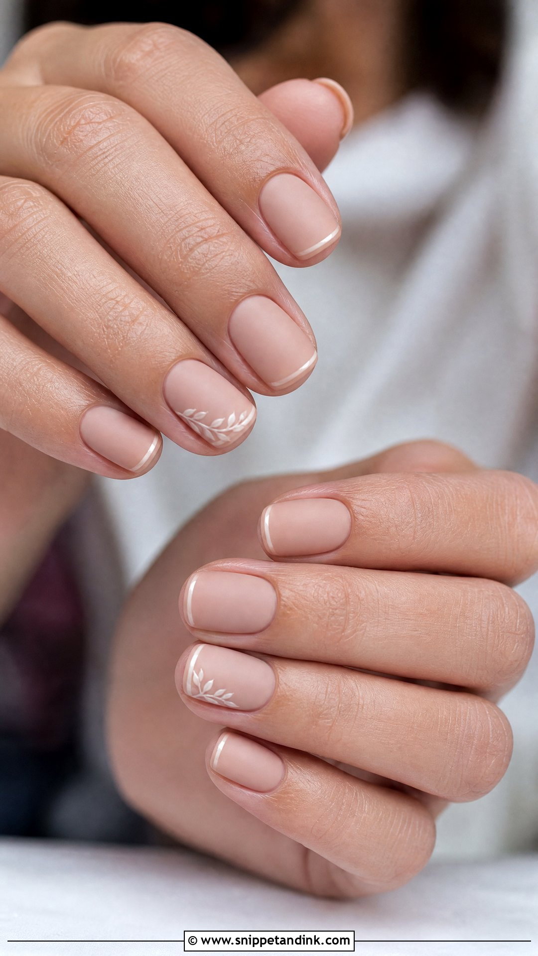 Matte Nude Fall Wedding Nails - Snippet and Ink - 25 Fall Wedding Nails for Bride