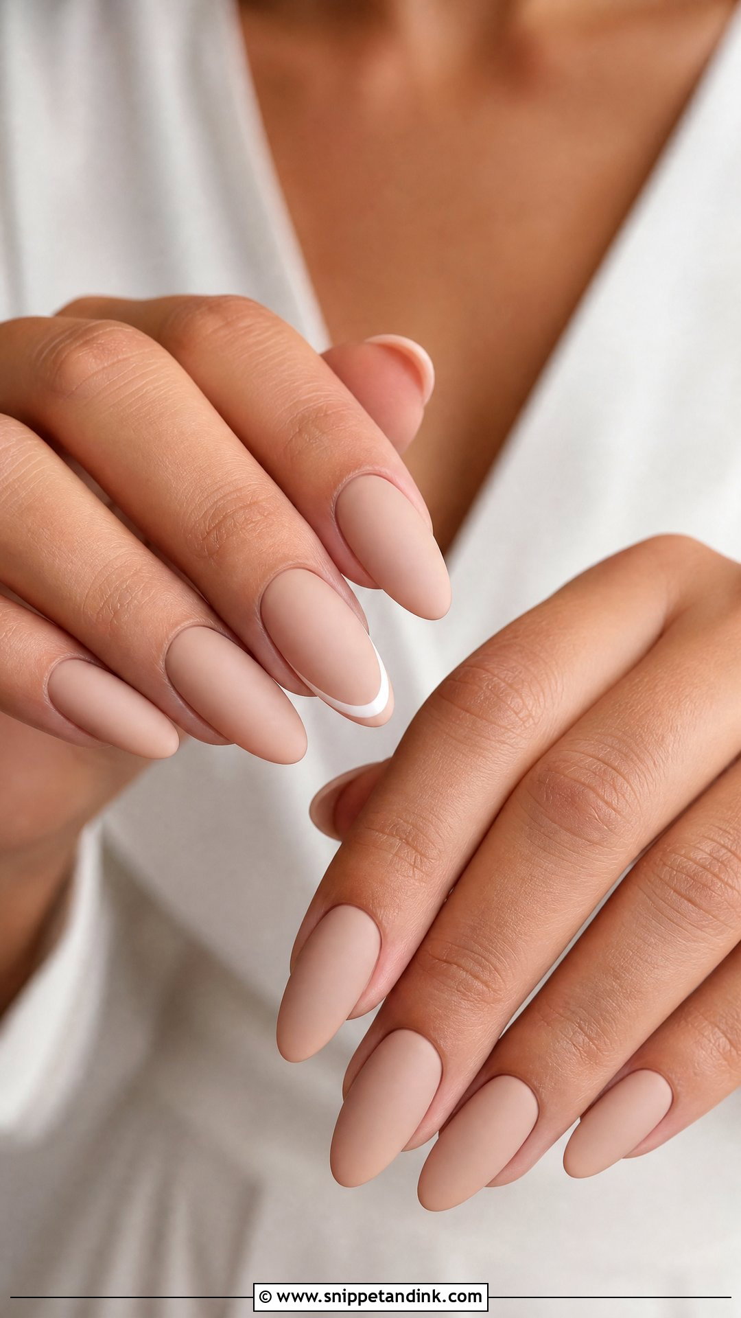 Matte Nude Wedding Acrylic Nails - Snippet and Ink - 25 Wedding Acrylic Nails