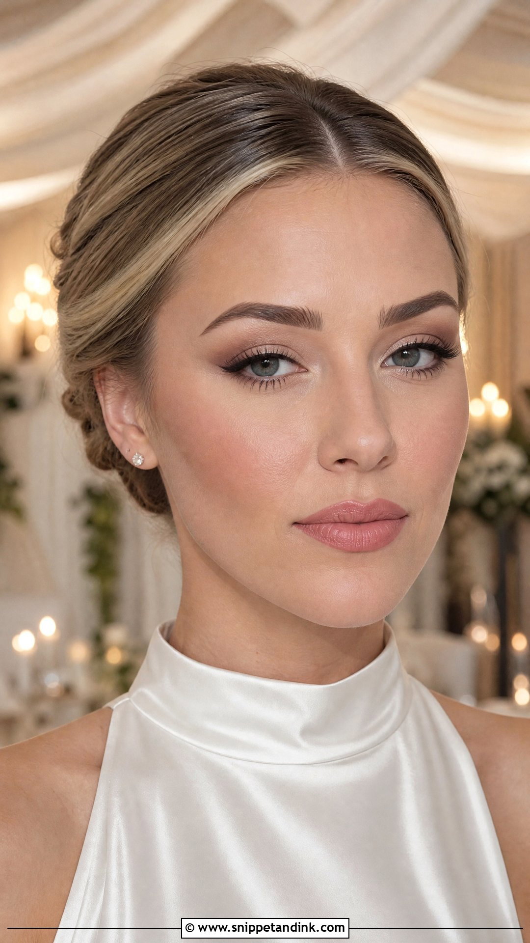 Matte Nude Wedding Makeup - Snippet and Ink - 20 Nude Makeup for Wedding Ideas