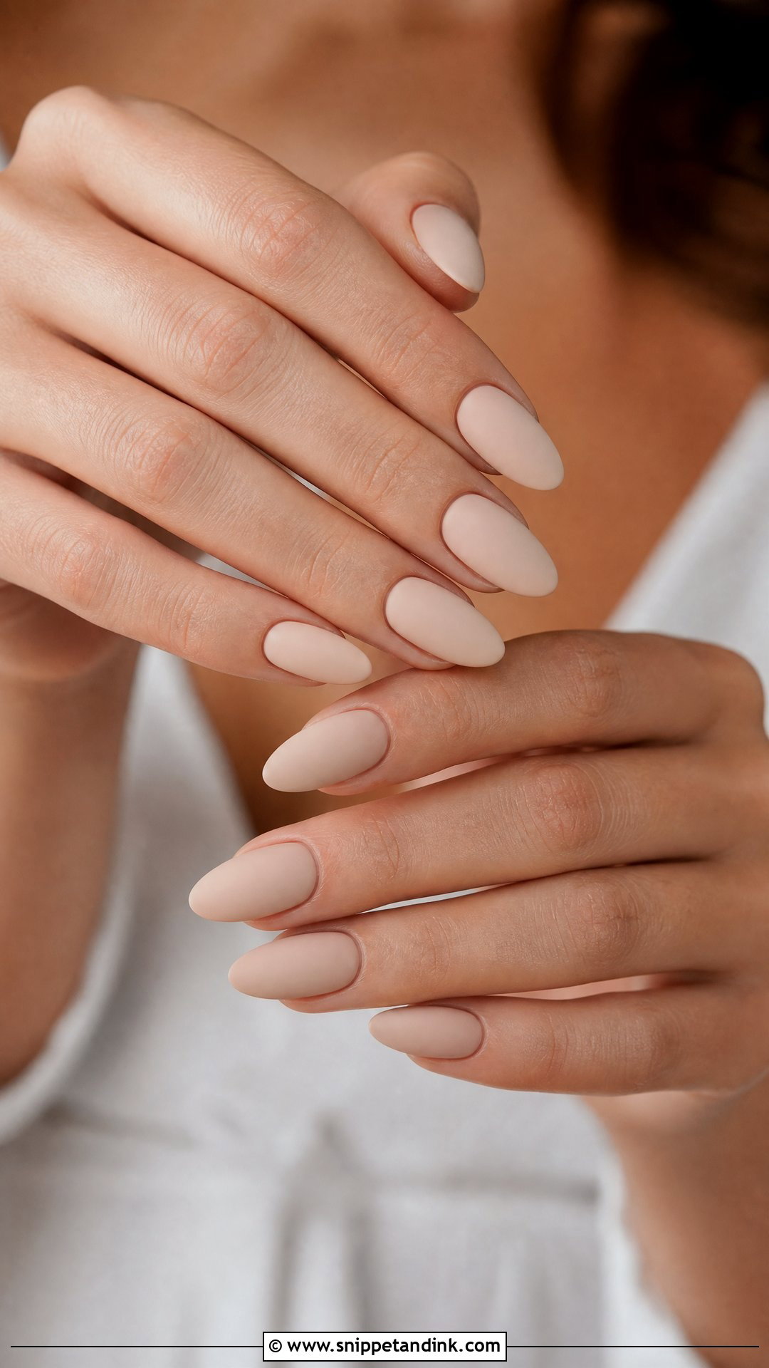 Matte Nude Wedding Nails - Snippet and Ink - 25 Classy Wedding Nails