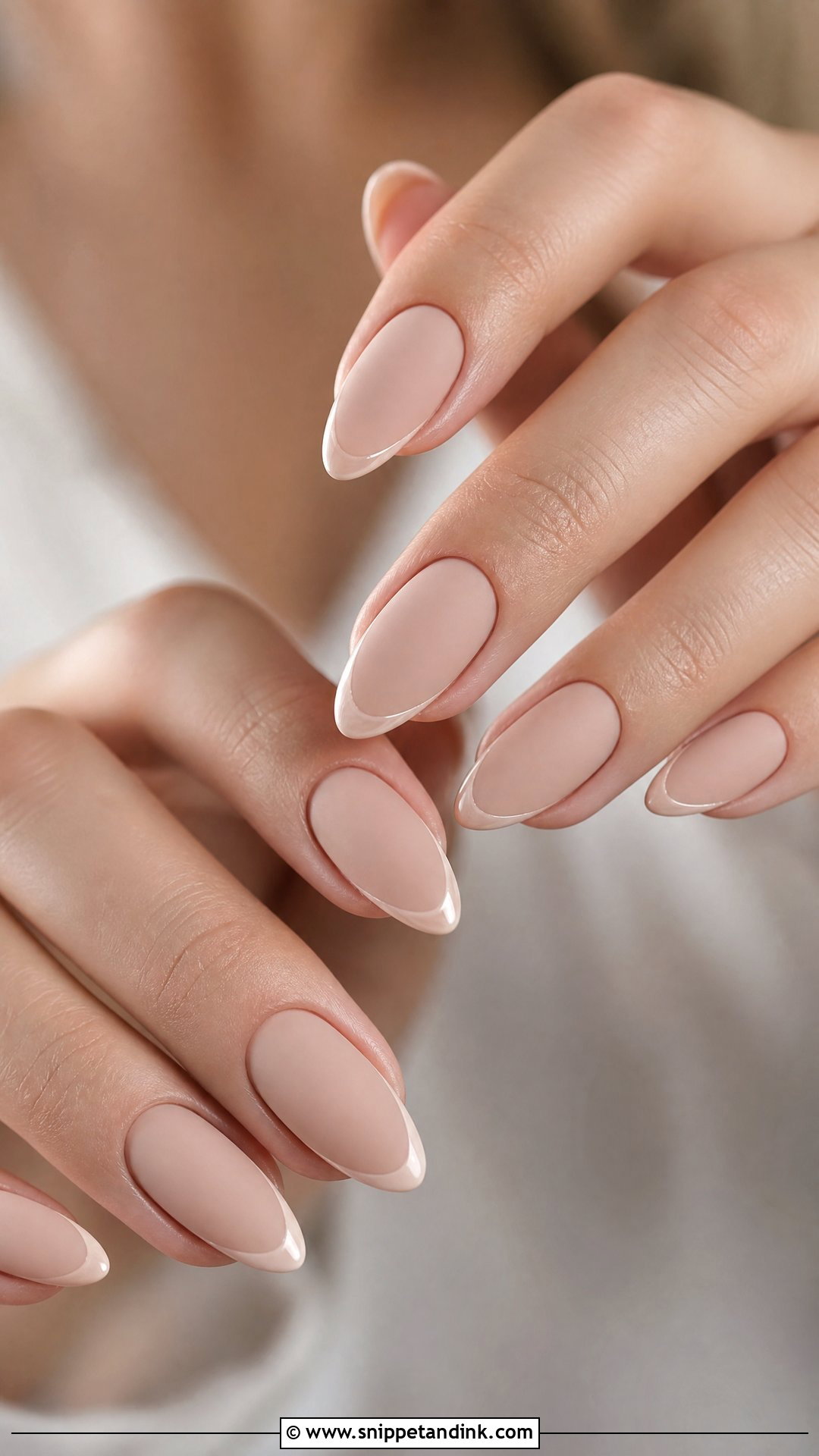 Matte Nude Wedding Nails - Snippet and Ink - 25 Elegant Wedding Nails Design