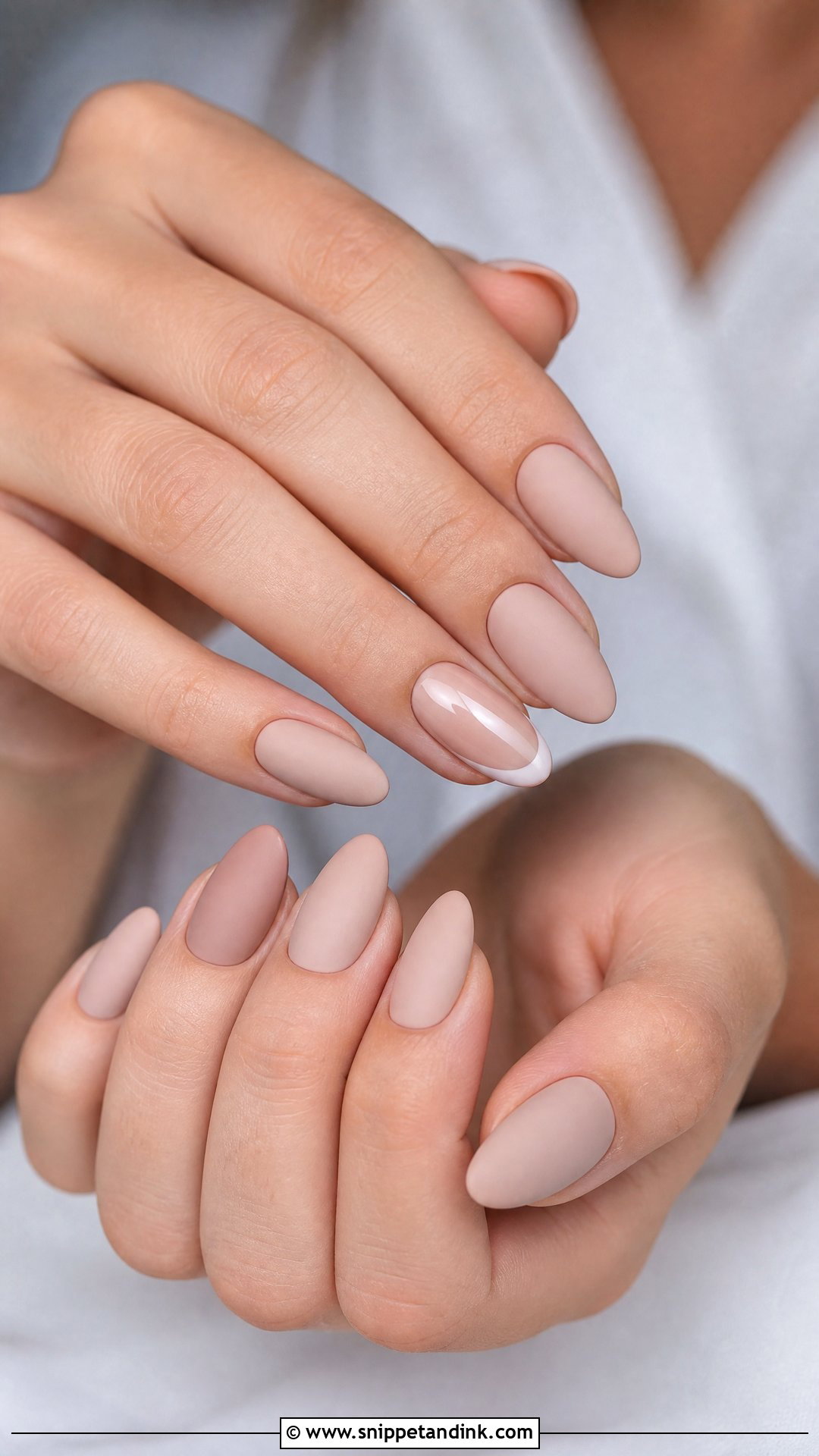 Matte Nude Wedding Nails - Snippet and Ink - 25 Unique Wedding Nails